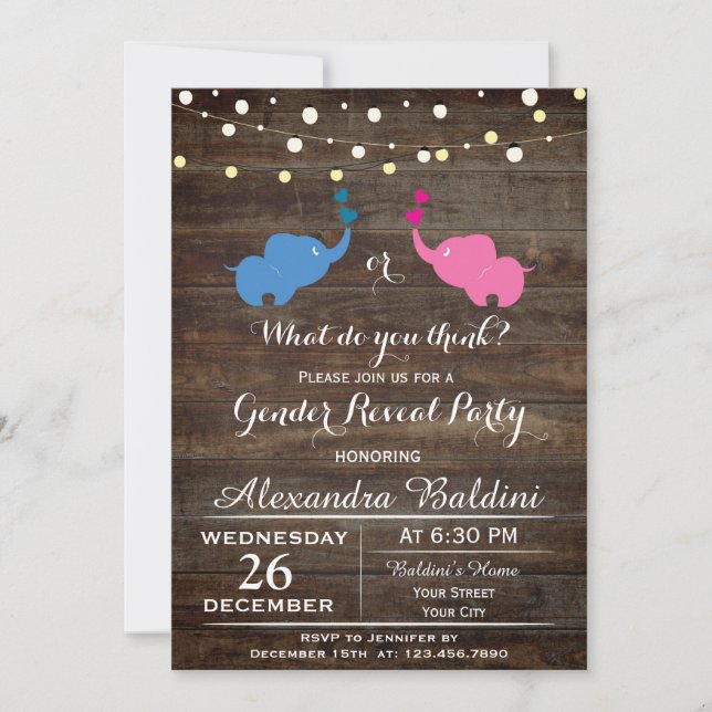 Baby Shower Invitation (Front)
