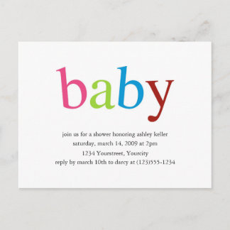 Baby Shower invitation