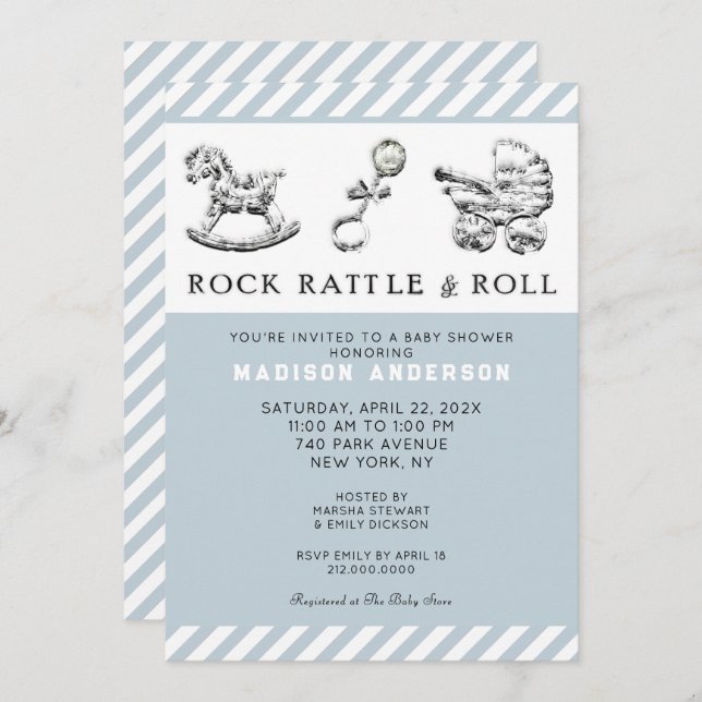 Baby Shower Invitation (Front/Back)