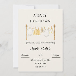 Baby shower invitation