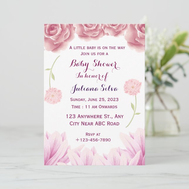 Baby Shower Invitation (Standing Front)