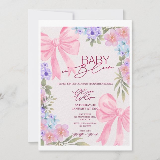 Baby Shower Invitation (Front)