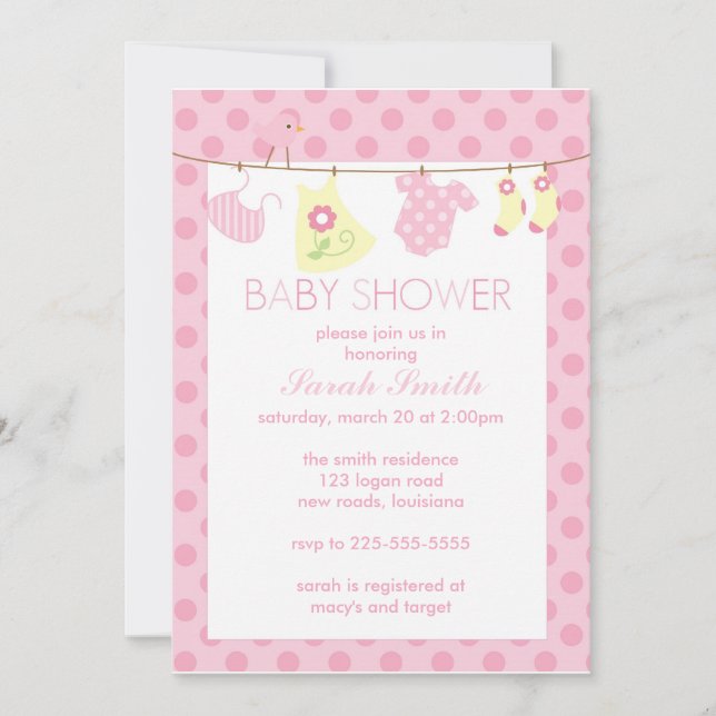 Baby Shower Invitation (Front)