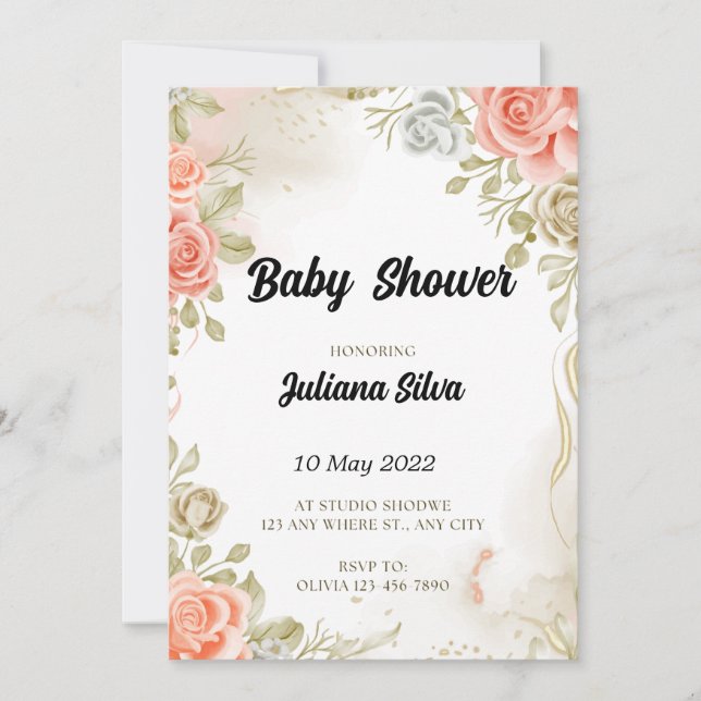 Baby Shower Invitation (Front)
