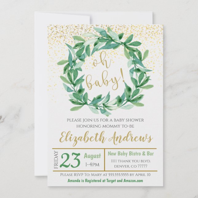 Baby Shower Invitation (Front)