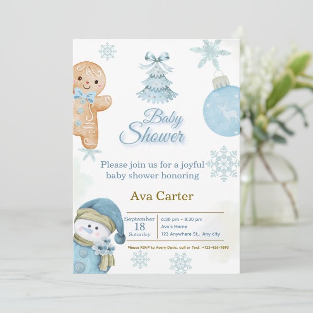 Baby Shower Invitation (Standing Front)