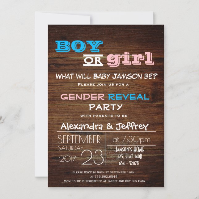 Baby Shower Invitation (Front)