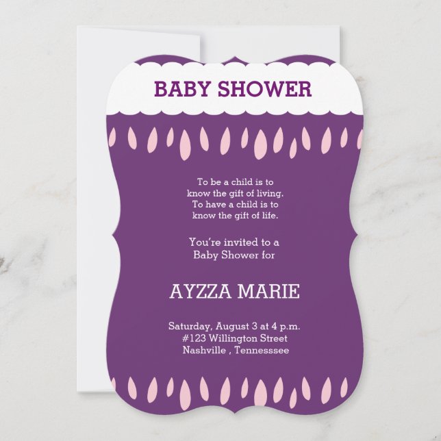 baby shower invitation (Front)