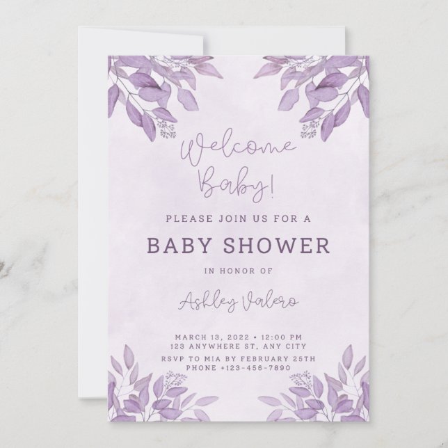 Baby Shower Invitation (Front)