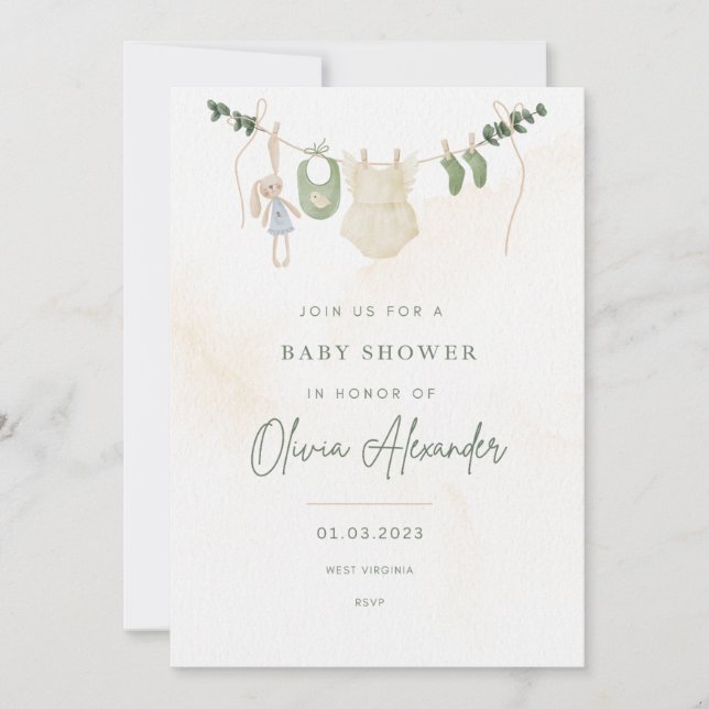 Baby Shower Invitation (Front)