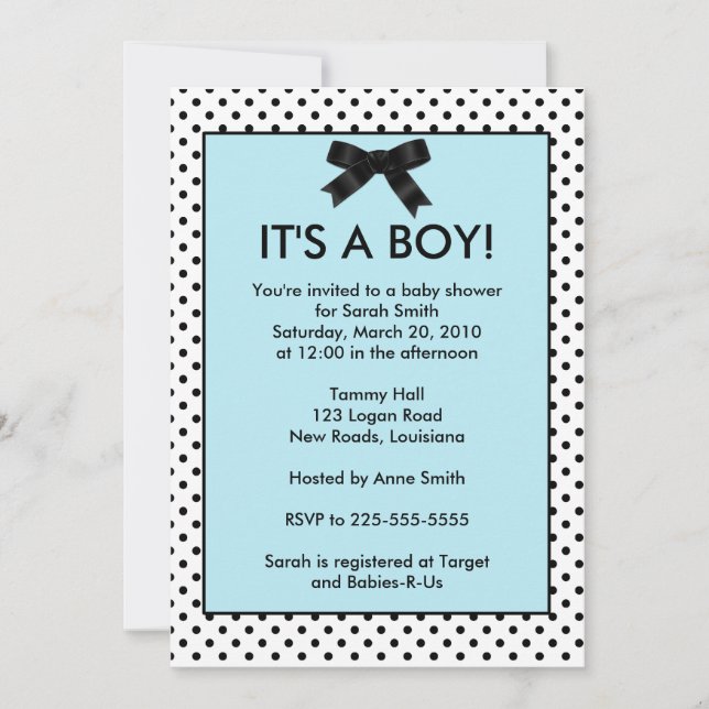 Baby Shower Invitation (Front)