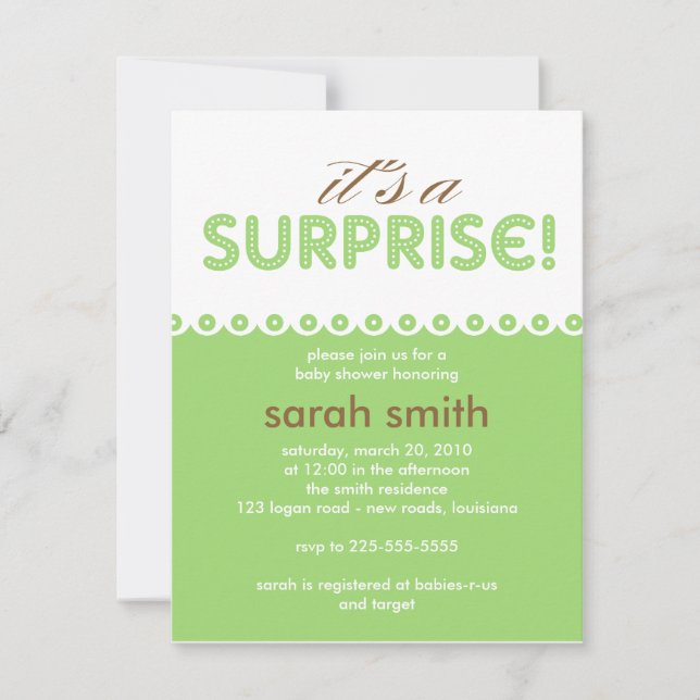 Baby Shower Invitation (Front)