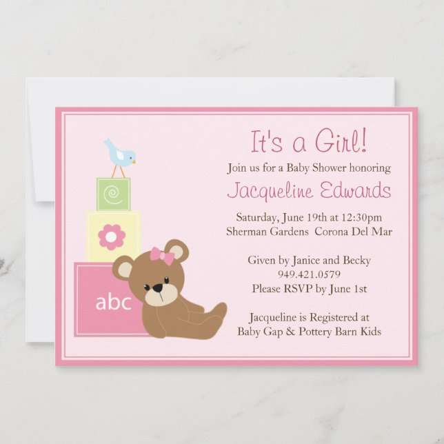 Baby Shower Invitation (Front)