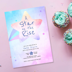 Baby Shower Invitation   A Star on the Rise   DP7