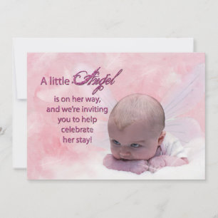 Baby Shower Invitation - Angel Baby