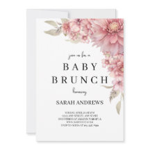 Baby Shower Invitation, Baby Brunch Invitation