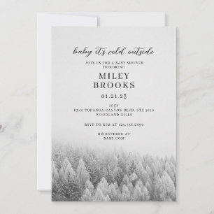 Baby Shower invitation, Baby it's cold outside, Invitation