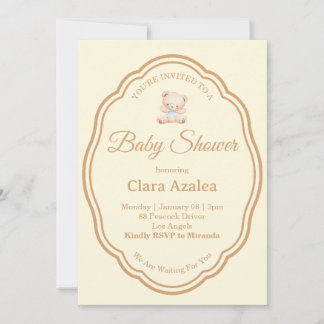 Baby Shower Invitation | Bear