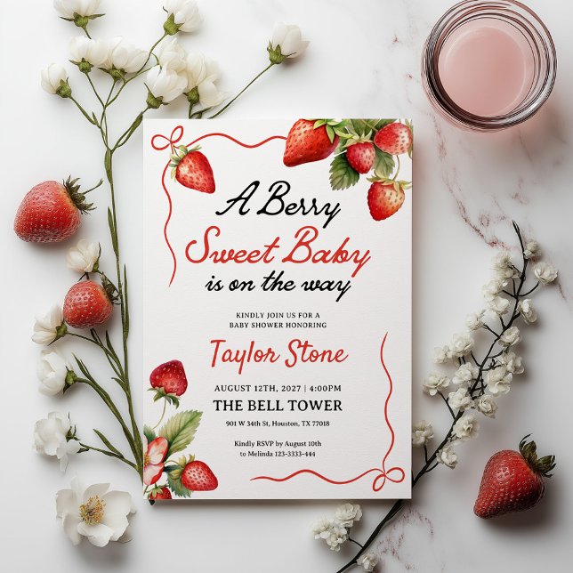  Baby Shower Invitation  | Berry Sweet Invitation (Creator Uploaded)