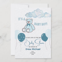 Baby Shower Invitation - Boy