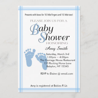 Baby Shower Invitation - Boy