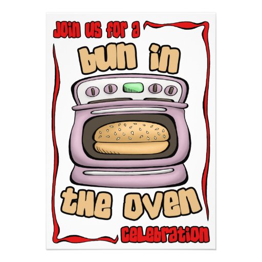 Bun In The Oven Invitations 8