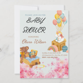 Baby shower invitation card