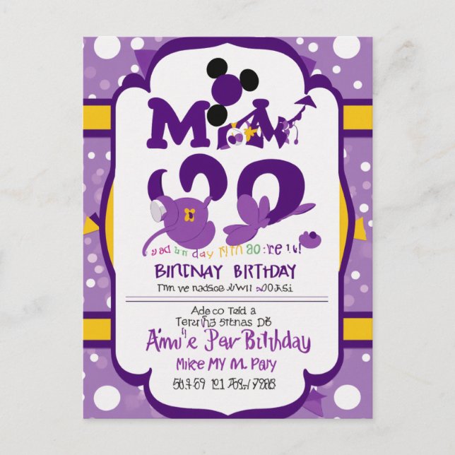 baby shower invitation card (Front)