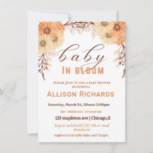Baby shower invitation card