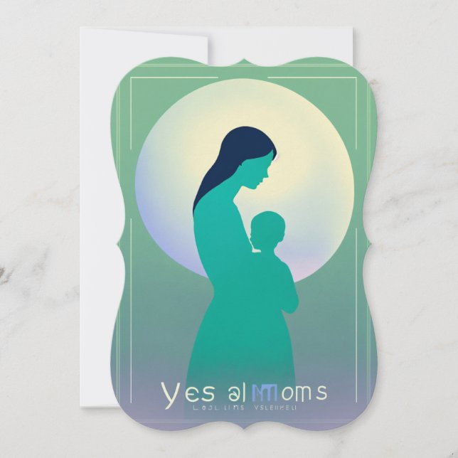 Baby shower invitation card (Front)