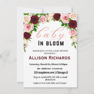 Baby shower invitation card