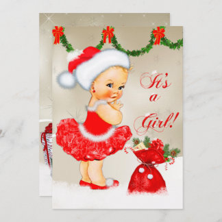 Baby Shower Invitation, Christmas Baby Shower Invitation