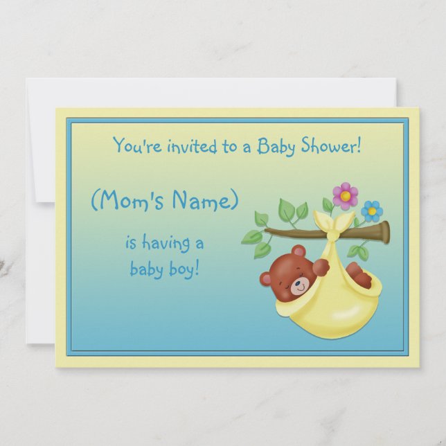 Baby Shower Invitation Customisable (Front)