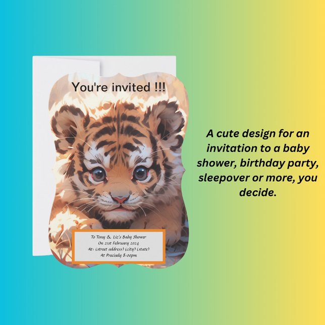 Baby shower invitation cute (Creator Uploaded)
