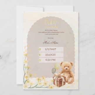 Baby Shower Invitation| Editable Baby Shower card