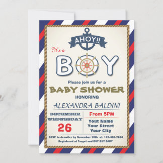 Baby Shower Invitation for a Boy