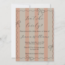 Baby Shower Invitation for a Girl 
