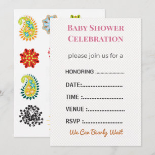Baby Shower Invitation Gender Reveal Modern