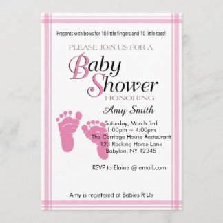 Baby Shower Invitation - girl