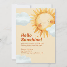 Baby Shower Invitation Hello Sunshine