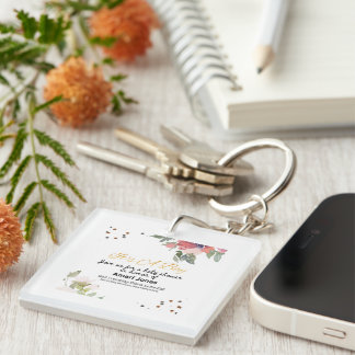 Baby Shower Invitation Key Ring