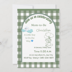 Baby Shower Invitation Neutral Elegant Design