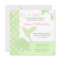 Baby Shower Invitation Plaid Hummingbird Pink & Gr