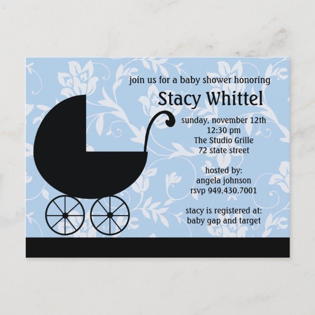 Baby Shower Invitation Postcard (Front)