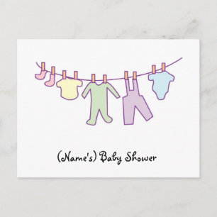 Baby Shower Invitation Postcard