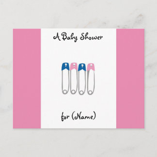 Baby Shower Invitation Postcard