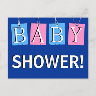 Baby Shower Invitation Postcard