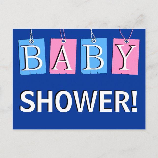 Baby Shower Invitation Postcard (Front)