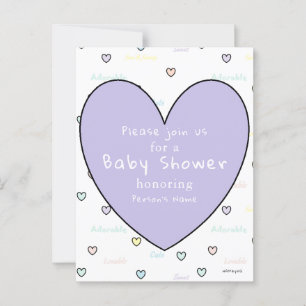 Baby Shower Invitation Postcard HAMbyWG
