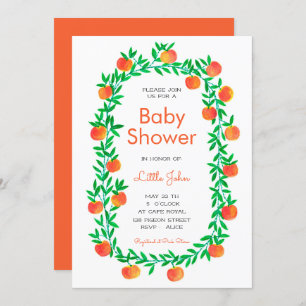Baby Shower Invitation Watercolor Robin Hood